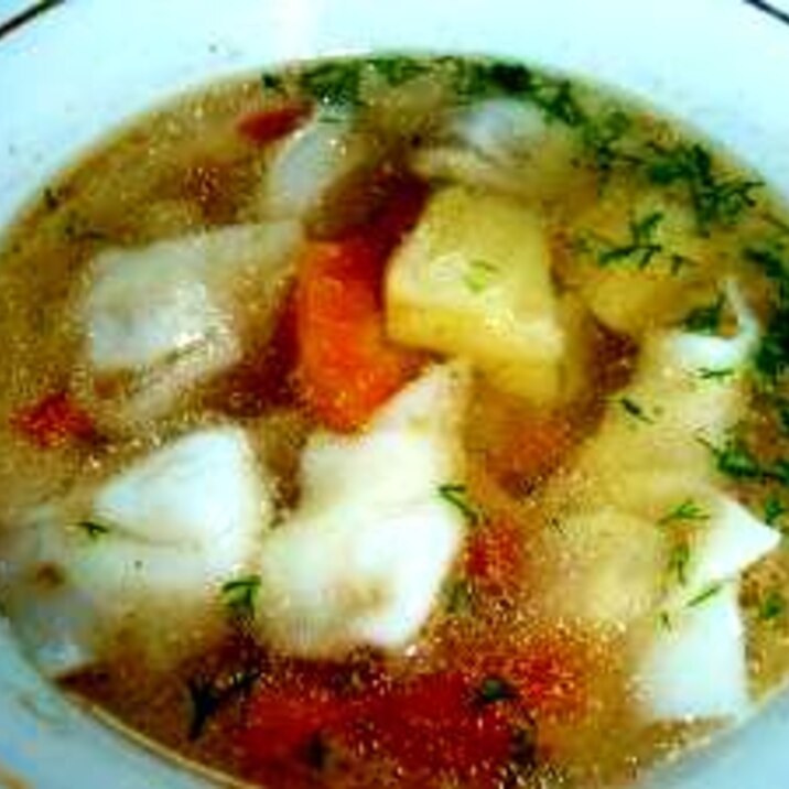 洋風餃子スープ